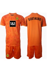 Borussia Dortmund Keeper Babyklær Tredje Fotballdrakt til barn 2024-25 Korte ermer (+ Korte bukser)